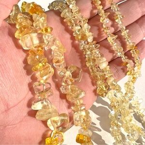 Bracelet And Earrings Set - Citrine Natural Healing Stone